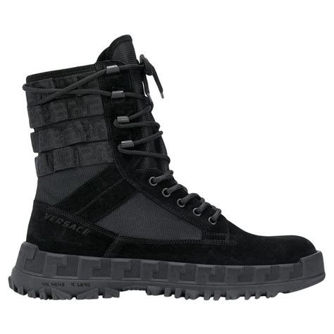 versace sneaker boots|versace military boots.